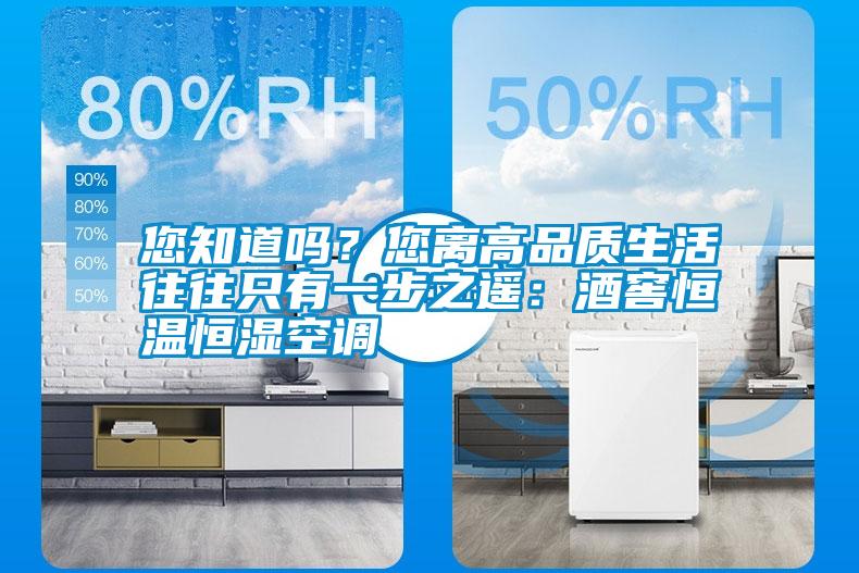 您知道嗎？您離高品質(zhì)生活往往只有一步之遙：酒窖恒溫恒濕空調(diào)