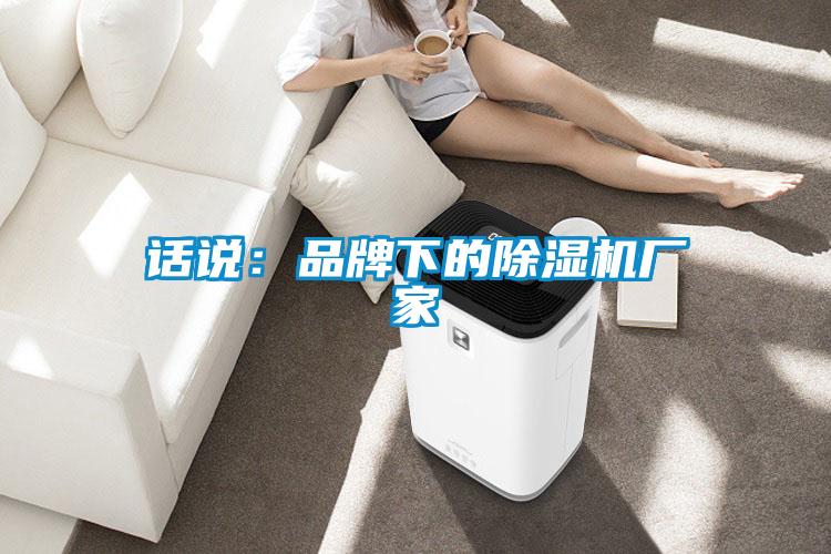 話(huà)說(shuō)：品牌下的除濕機(jī)廠(chǎng)家