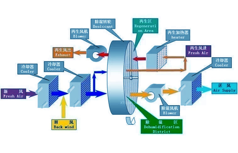 常見(jiàn)的除濕機(jī)類(lèi)型有哪些？工業(yè)轉(zhuǎn)輪除濕機(jī)的特點(diǎn)與原理